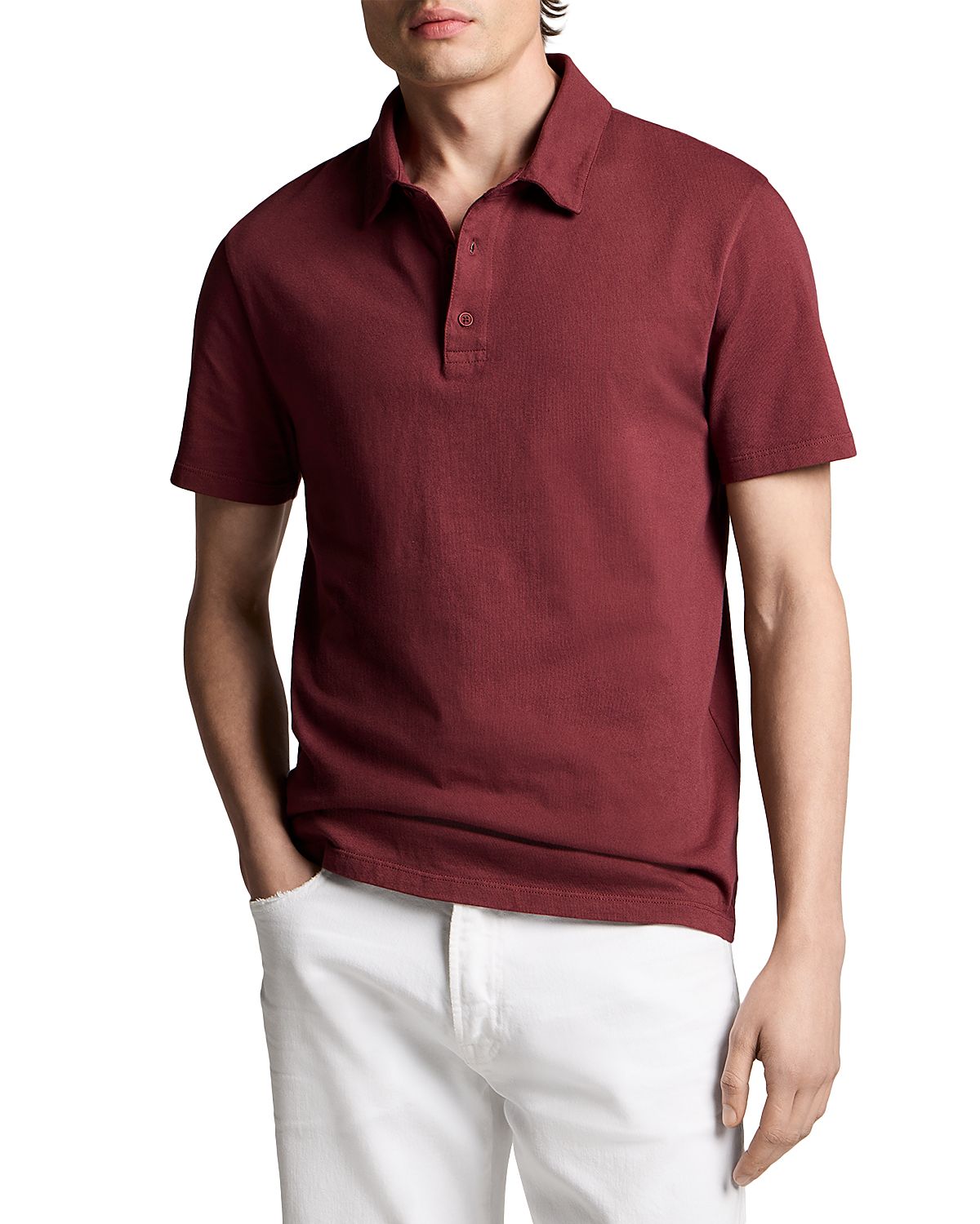 Vince Cotton Knit Polo Shirt