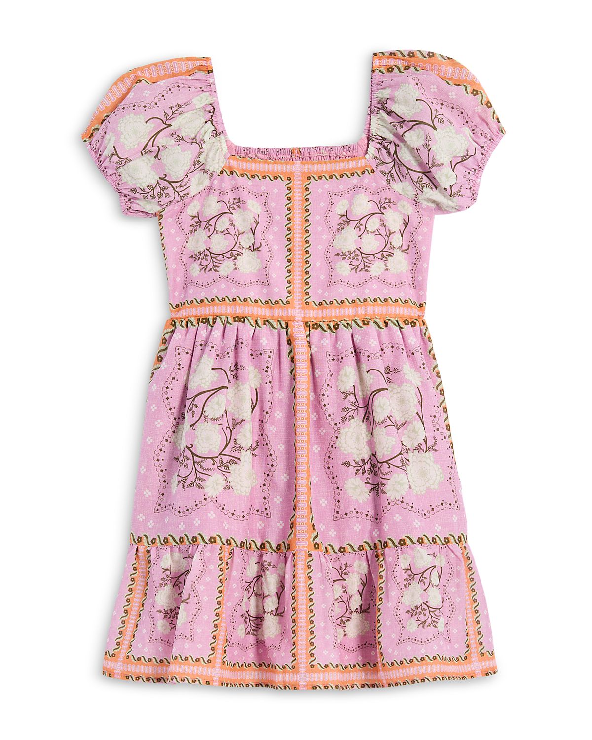 Aqua x Agua Bendita Girls' Short Sleeved Dress, Little Kid, Big Kid - Exclusive