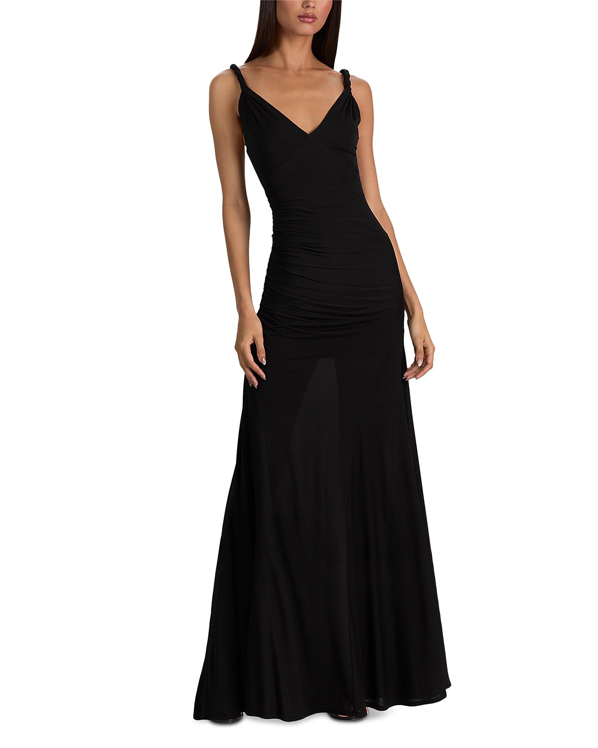 Alice and Olivia Bianca Twist Strap Maxi Dress