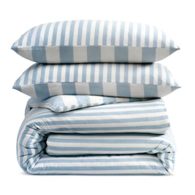 Reversible Vintage Look Washed Cotton Bedding Set