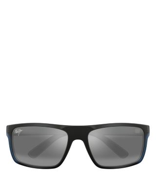 Maui Jim Byron Bay Polarized Mirrored Wrap Sunglasses, 62mm  display picture 3