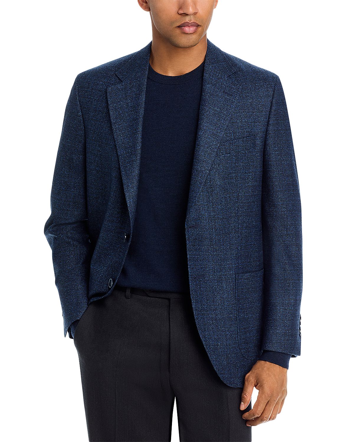 Peter Millar Melange Classic Fit Textured Solid Soft Jacket