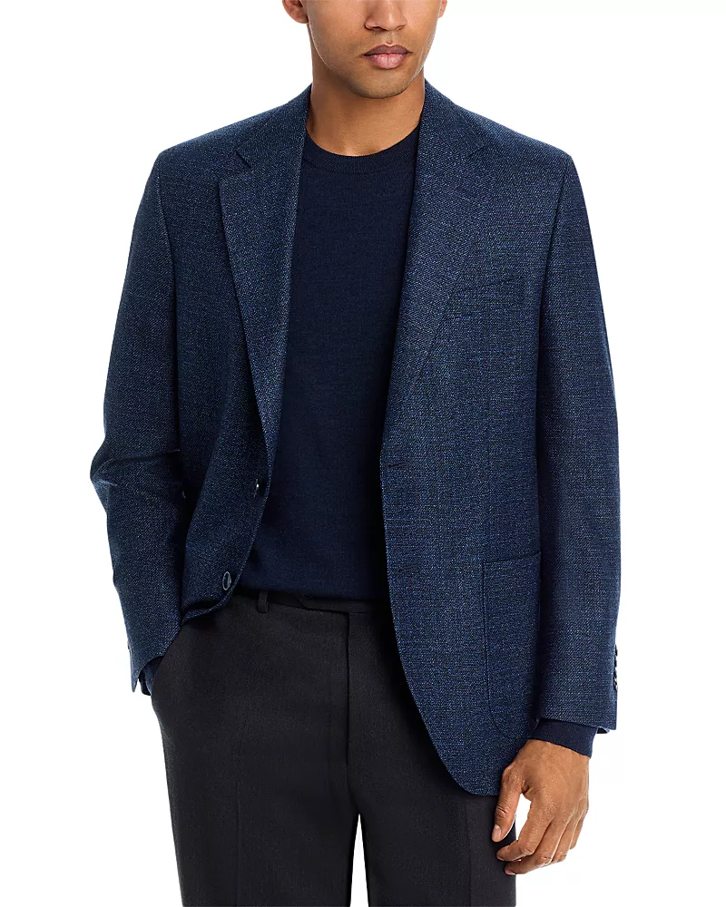Peter Millar Melange Classic Fit Textured Solid Soft Jacket