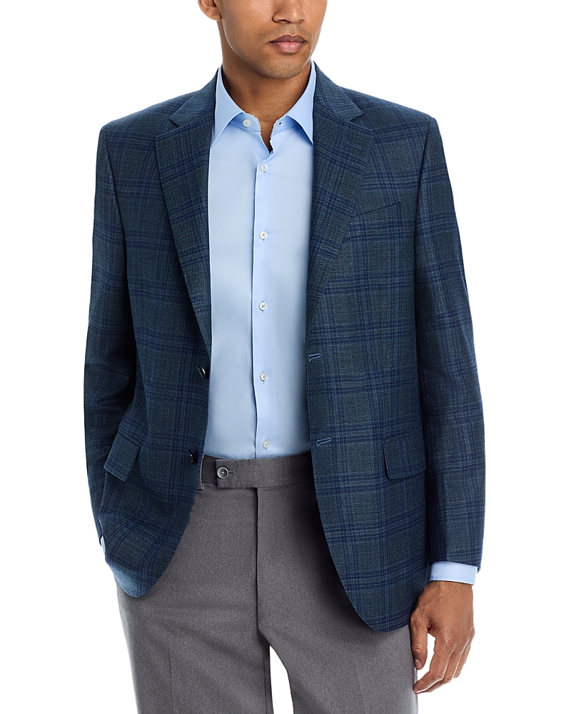 Peter Millar Flynn Classic Fit Wool Plaid Sport Coat