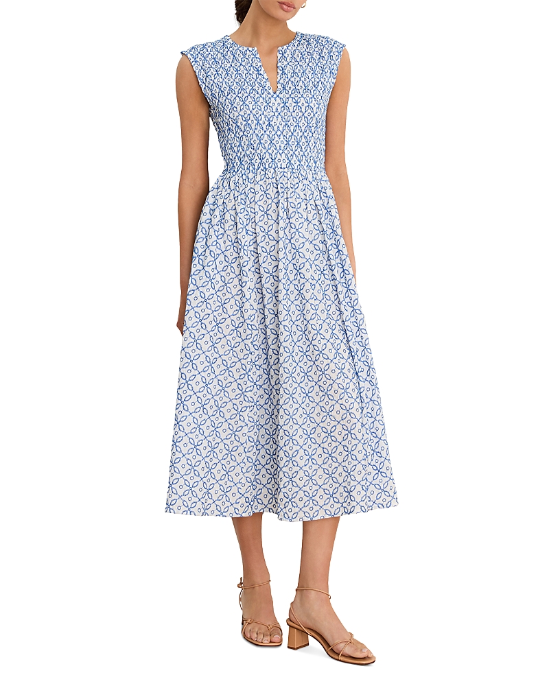 Nic+Zoe Amelia Embroidered Tile Dress