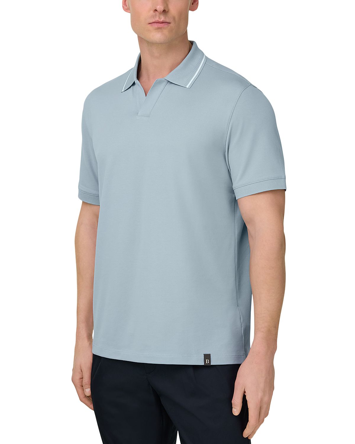 Boggi Milano High Performance Pique Polo Shirt with S Cafe Yarn