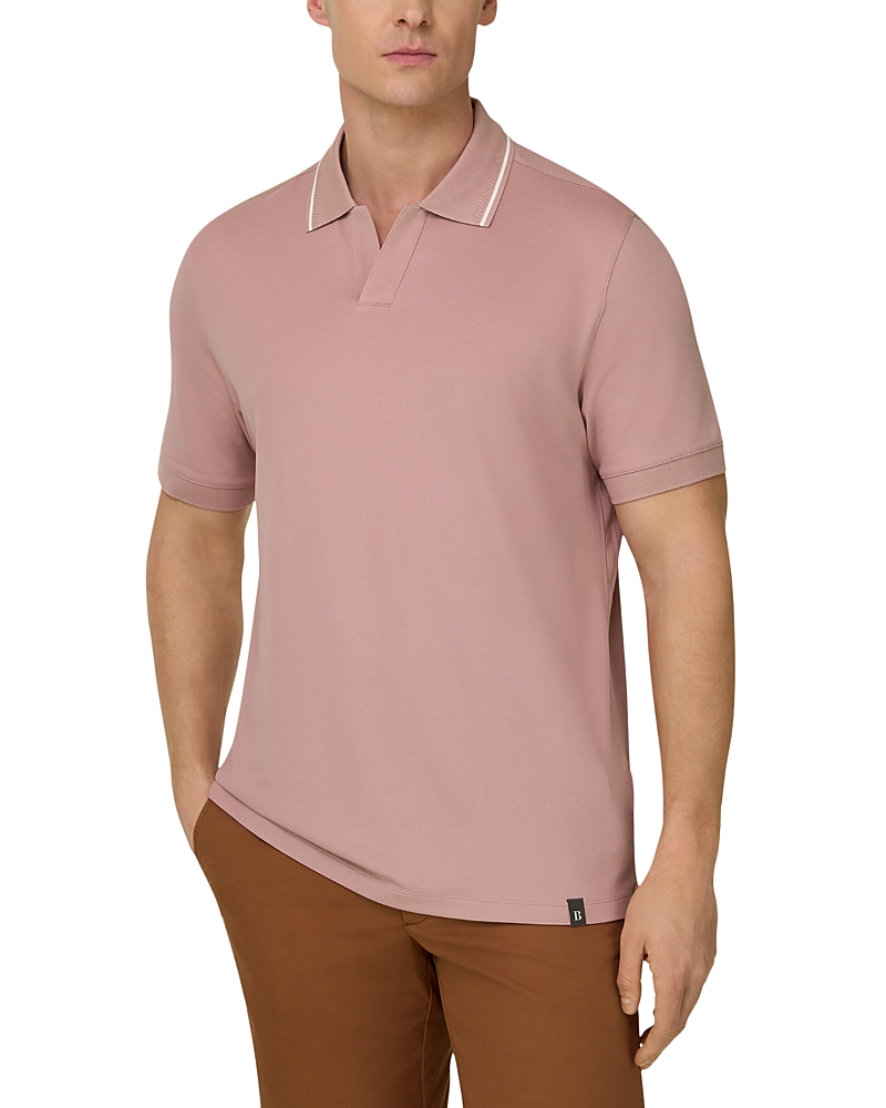 Boggi Milano High Performance Pique Polo Shirt with S Cafe Yarn