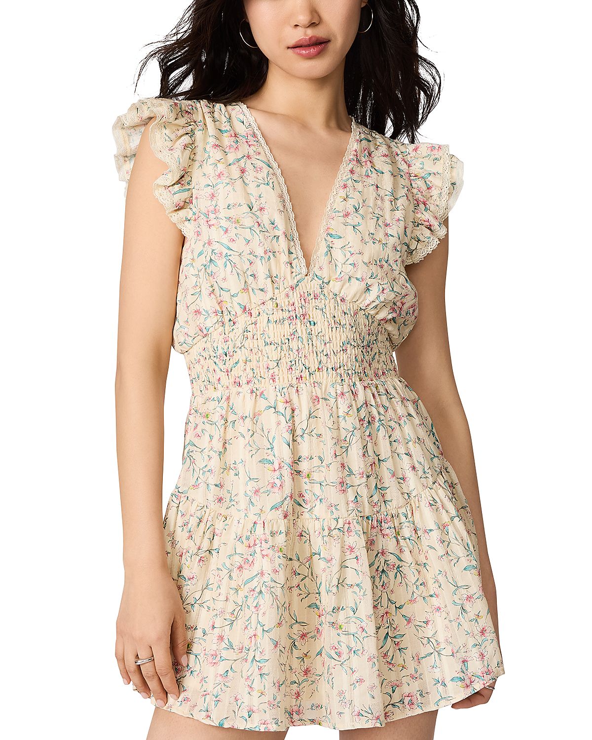 Steve Madden Lucienne Smocked Waist Dress