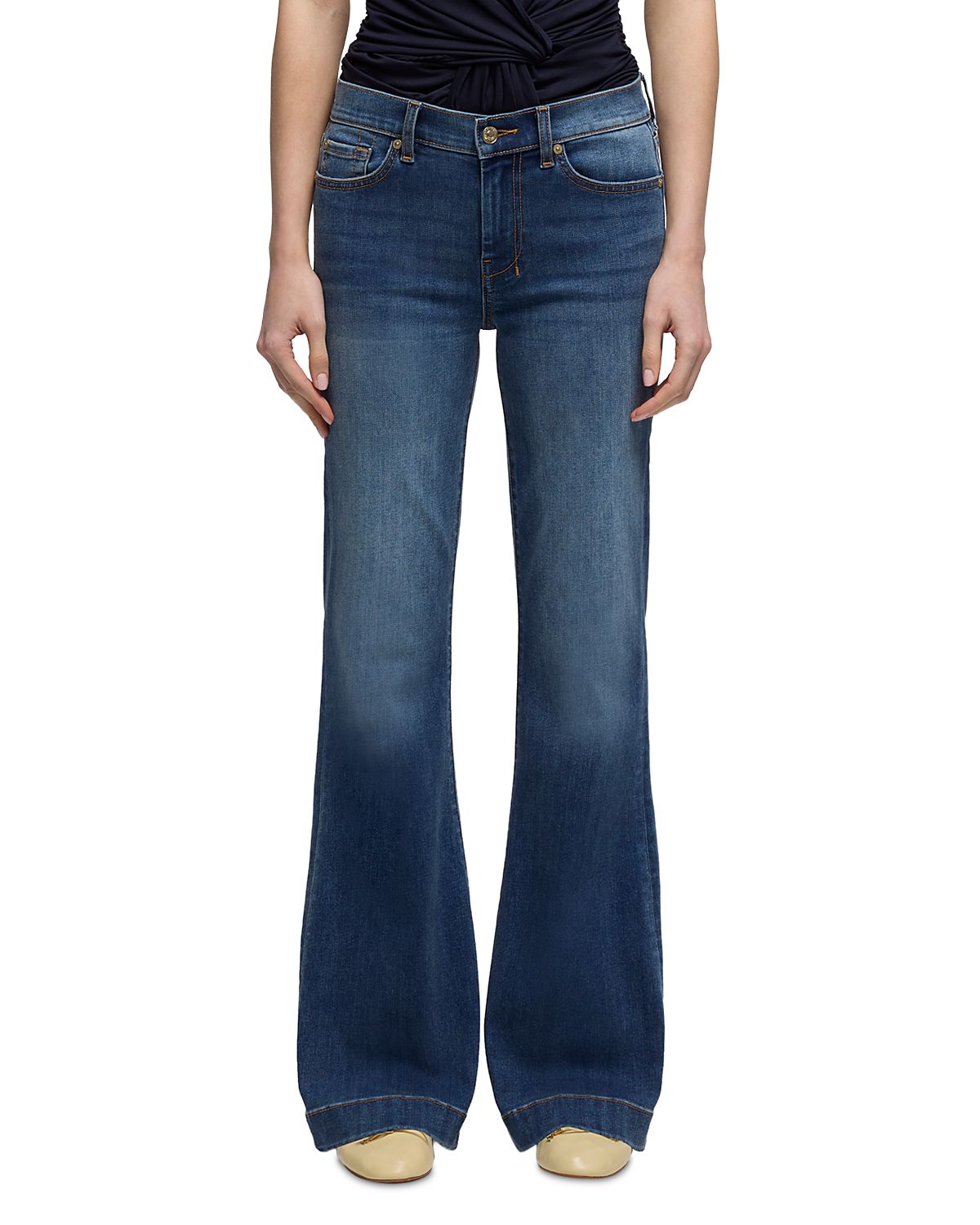 7 For All Mankind Dojo Tailorless High Rise Jeans
