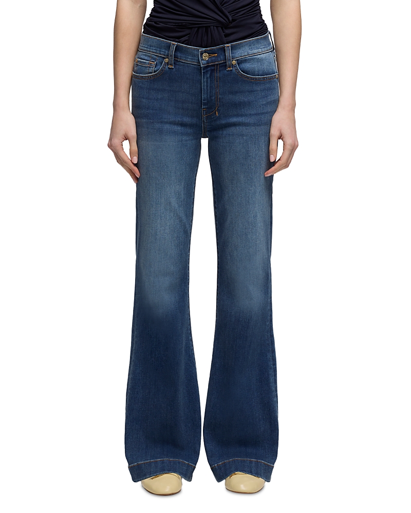 7 For All Mankind Dojo Tailorless High Rise Jeans in Gale