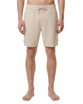 7" Stretch Linen Cargo Shorts