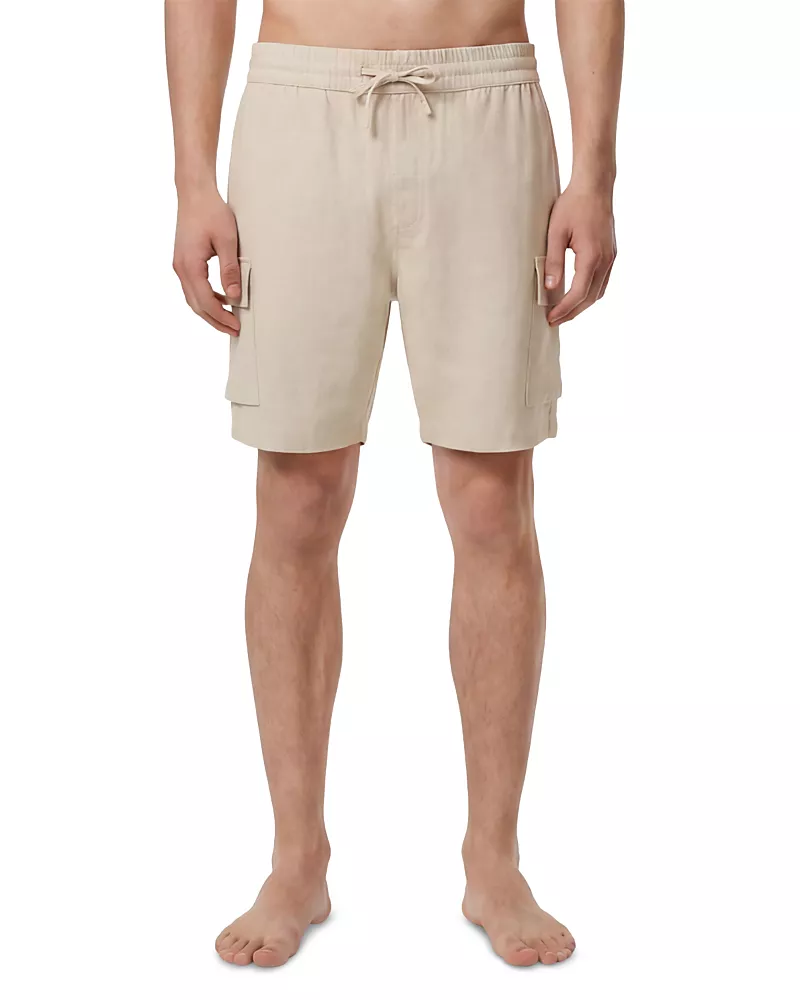 Onia 7 Stretch Linen Cargo Shorts