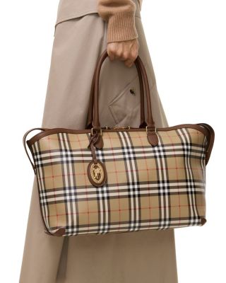 Burberry Medium Check Zip Tote | Bloomingdale's Handbags