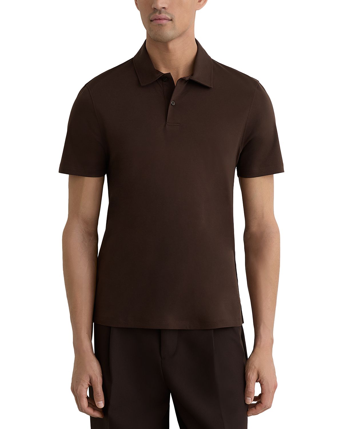 Reiss Earl Slim Fit Airwater Cotton Polo Shirt
