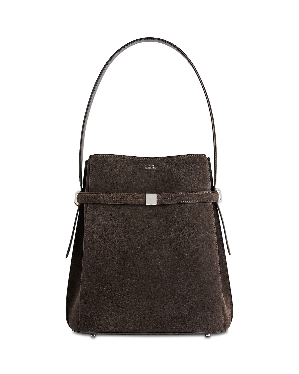 Toteme Belted Suede Bucket Bag