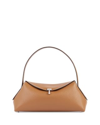 T Lock Leather Shoulder Bag