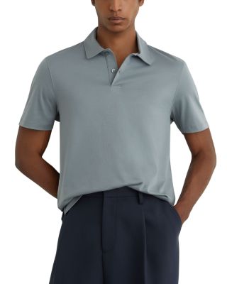 Reiss Earl Slim Fit Airwater Cotton Polo Shirt