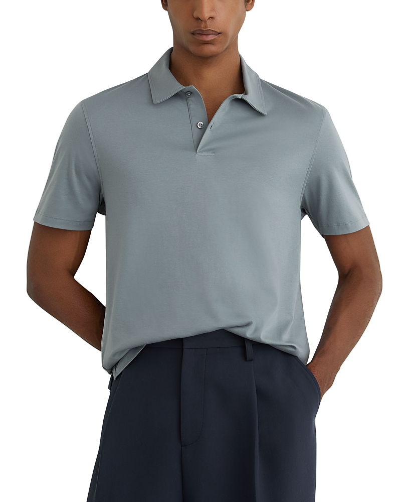 Reiss Earl Slim Fit Airwater Cotton Polo Shirt