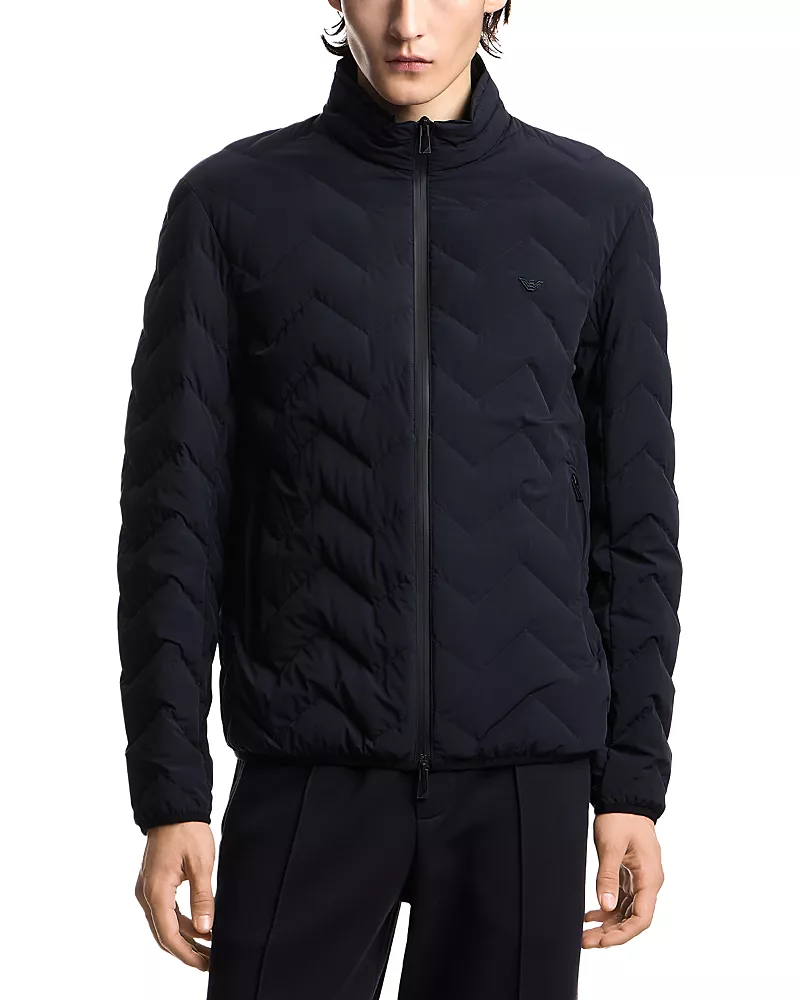Emporio Armani Essential Chevron Quilted Jacket