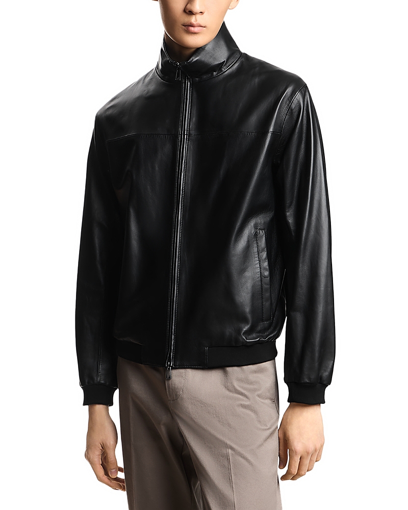 Emporio Armani Essential Glove Like Nappa Lambskin Jacket