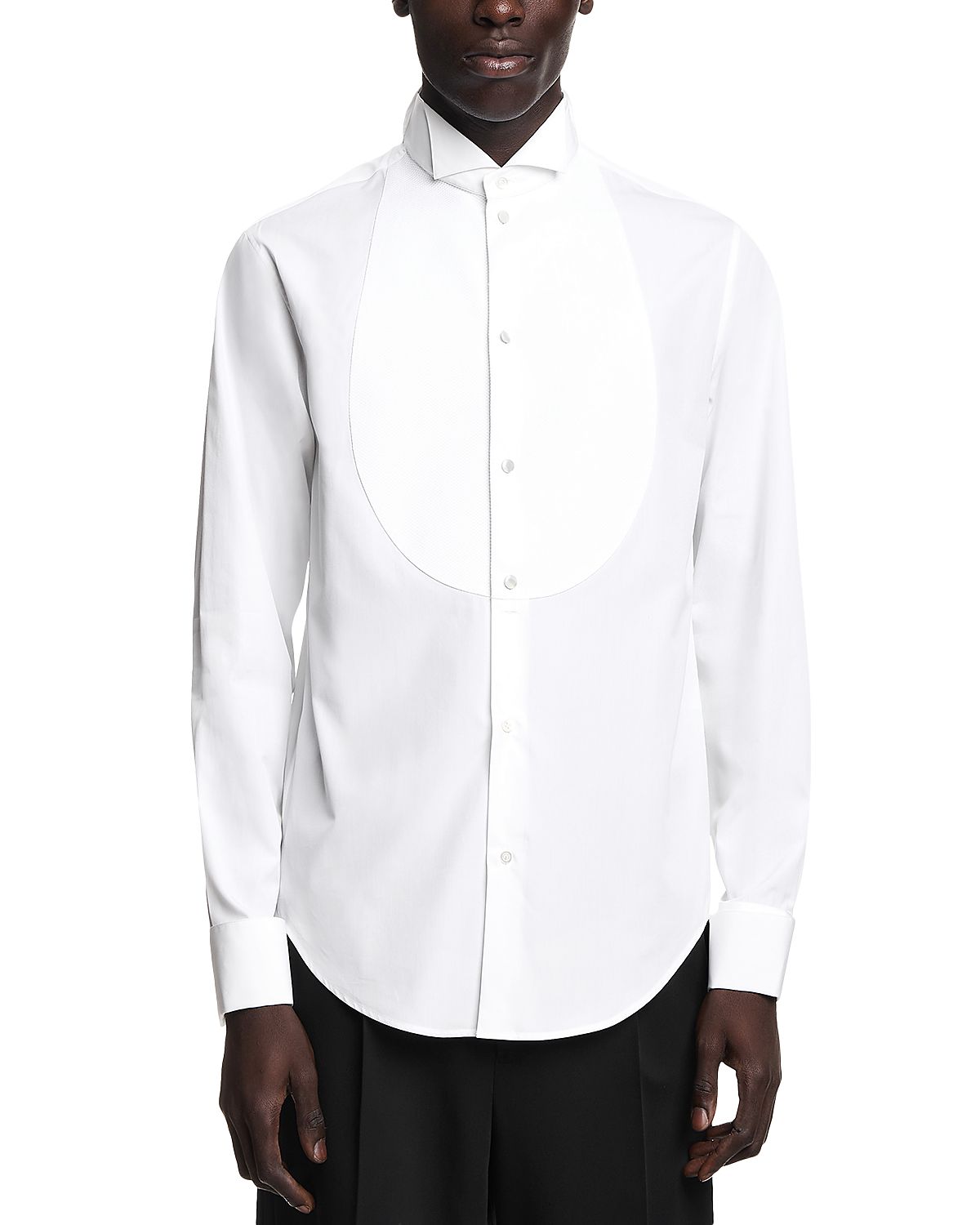 Emporio Armani Essential Cotton Tuxedo Shirt