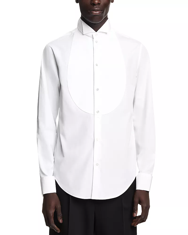 Emporio Armani Essential Cotton Tuxedo Shirt