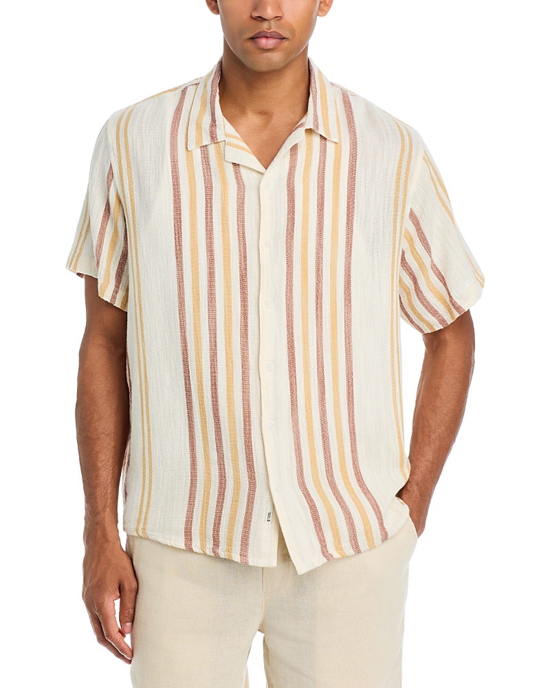 Solid Solid! Linen Short Sleeve Button Up Shirt
