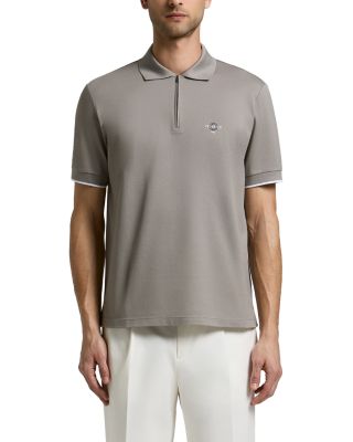 Peserico Zip Logo Polo Shirt