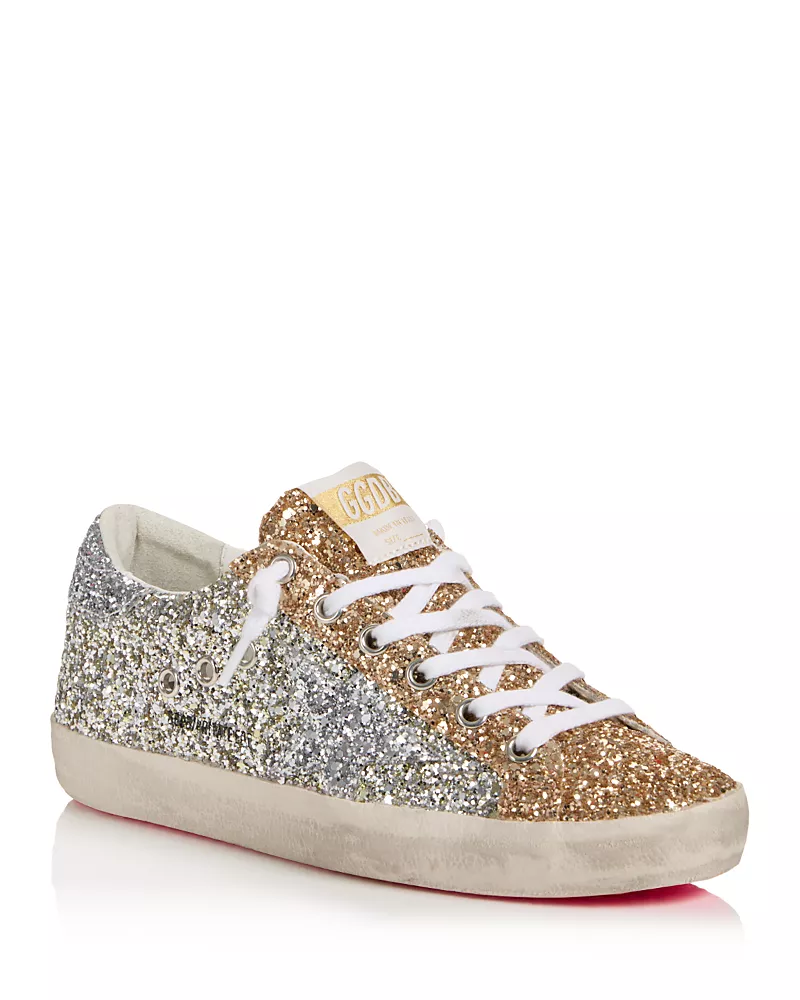 Golden Goose Women's Super Star Glitter Sneakers