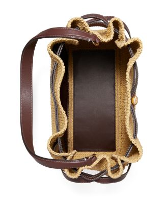 Tory Burch Romy Large Straw Bucket Bag | Bloomingdale's Handbags