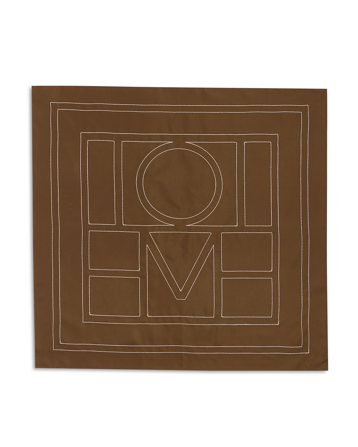 Toteme Embroidered Monogram Silk Scarf