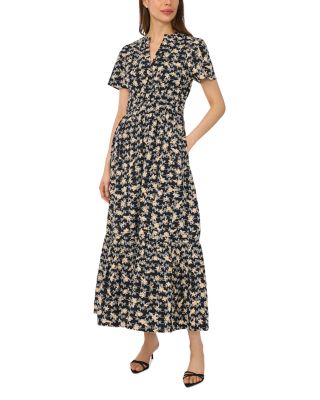 Split Neck Maxi Dress