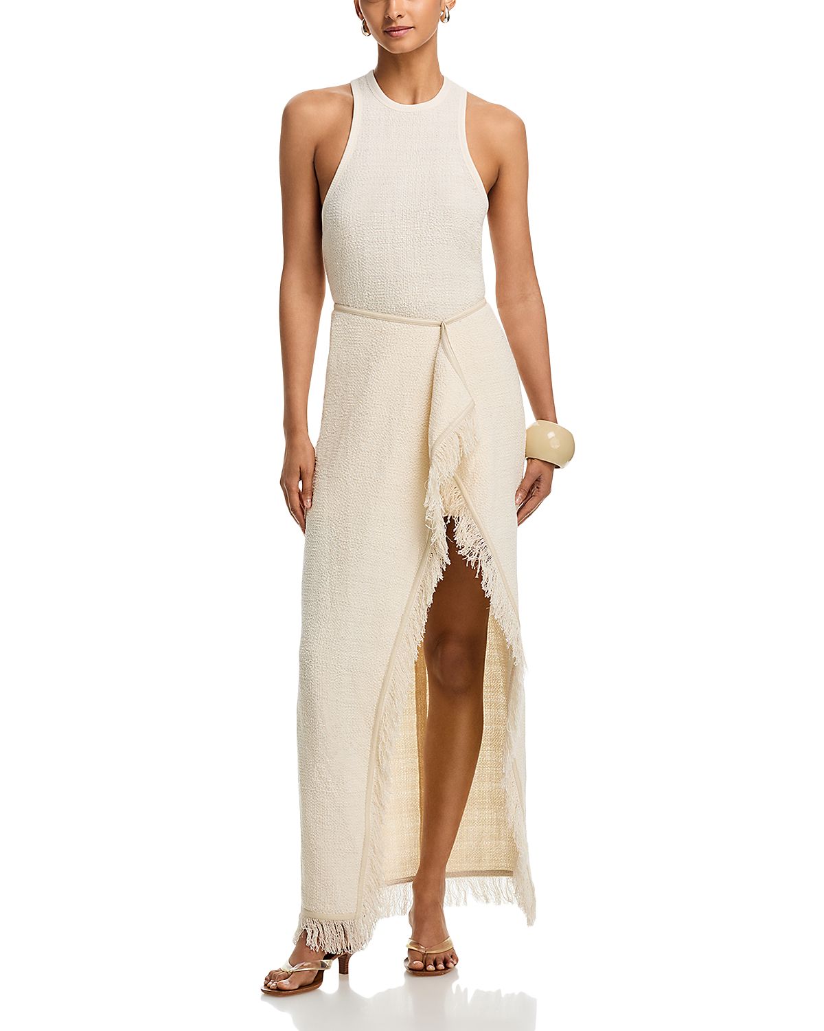 Nanushka Tank Dress with Drape Skirt