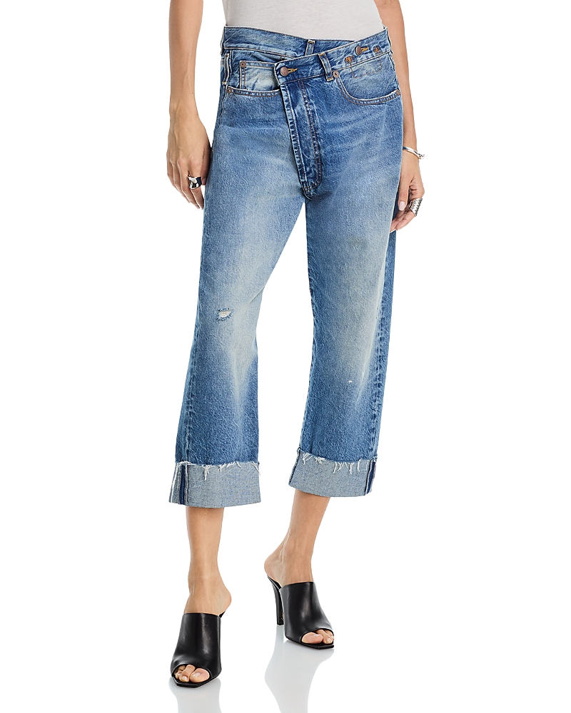 R13 Crossover Jeans in Jasper Blue