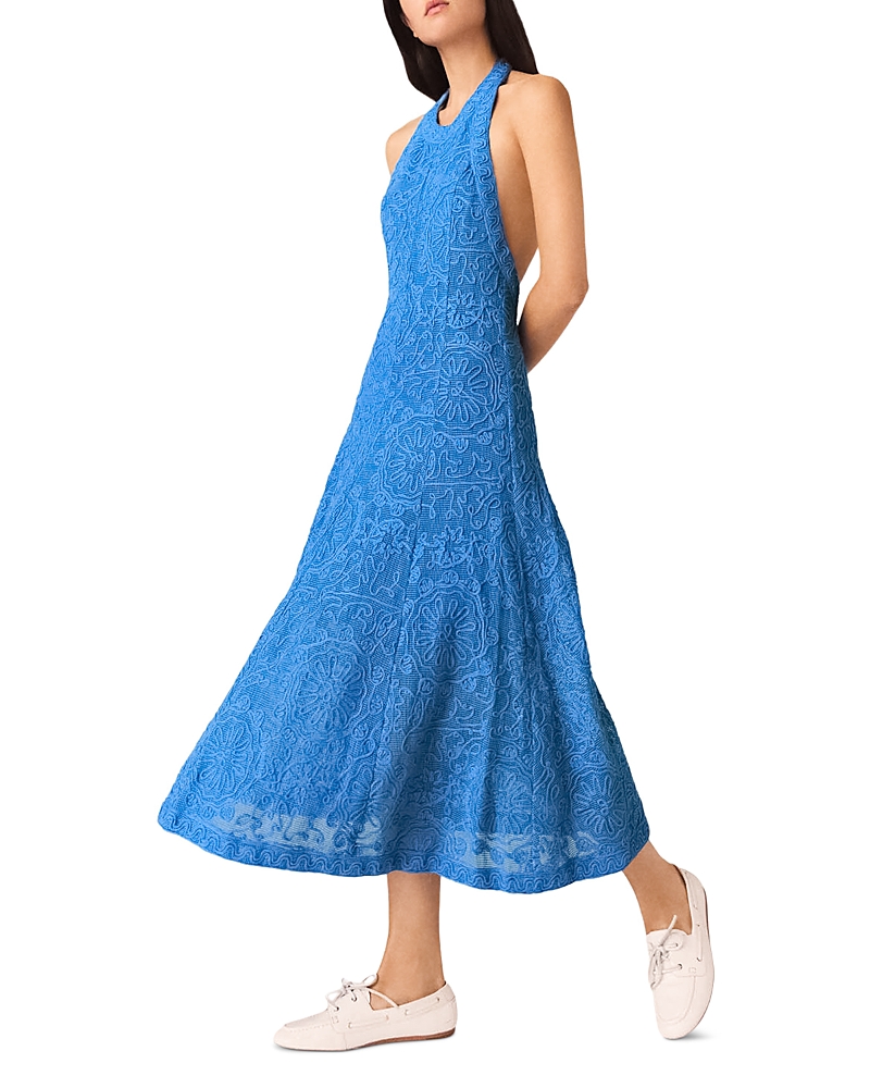 Maje Raros Backless Guipure Lace Dress