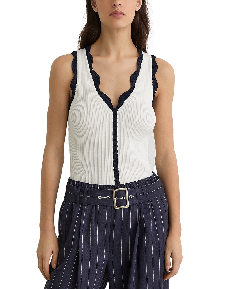 Reiss Freya Knit Top