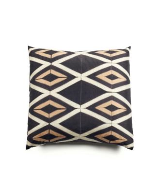  Tisa Handcrafted Shibori Print Mulberry Silk Pillow, Cover Only, 20" x20