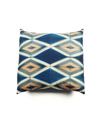  Tisa Handcrafted Shibori Print Mulberry Silk Pillow, Cover Only, 20" x20