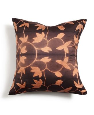 Folio Handcrafted Shibori Mulberry Silk Pillow Cover, 20" x 20"