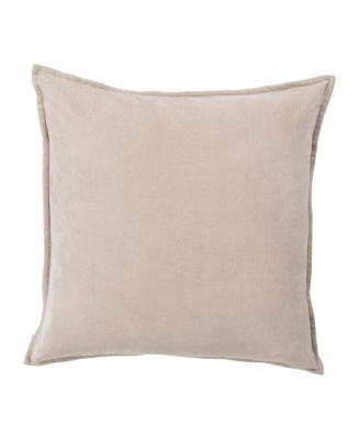 Cotton Velvet Decorative Pillow, 18"L x 18"W