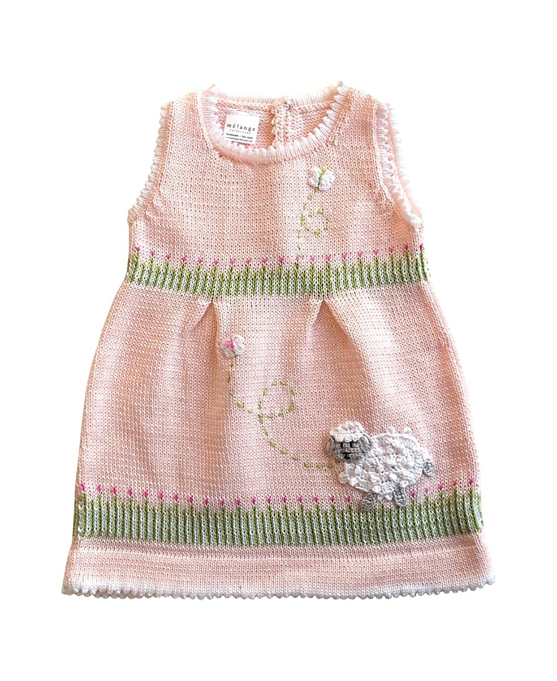 Melange Collection Girls' Knit Lamb Dress - Baby, Little Kid