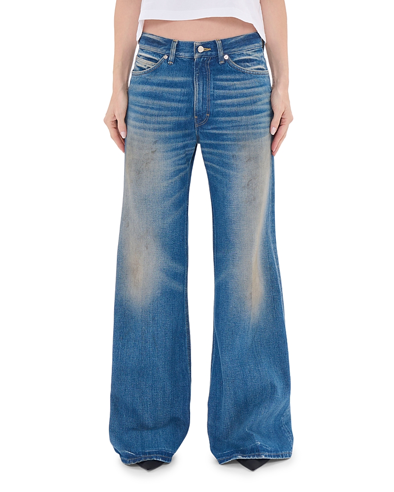 Haikure Clara Mid Rise Relaxed Jeans in Jane Blue