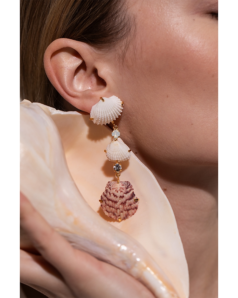 Jennifer Behr Derya Shell Statement Earrings