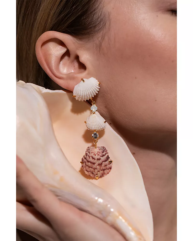 Jennifer Behr Derya Shell Statement Earrings