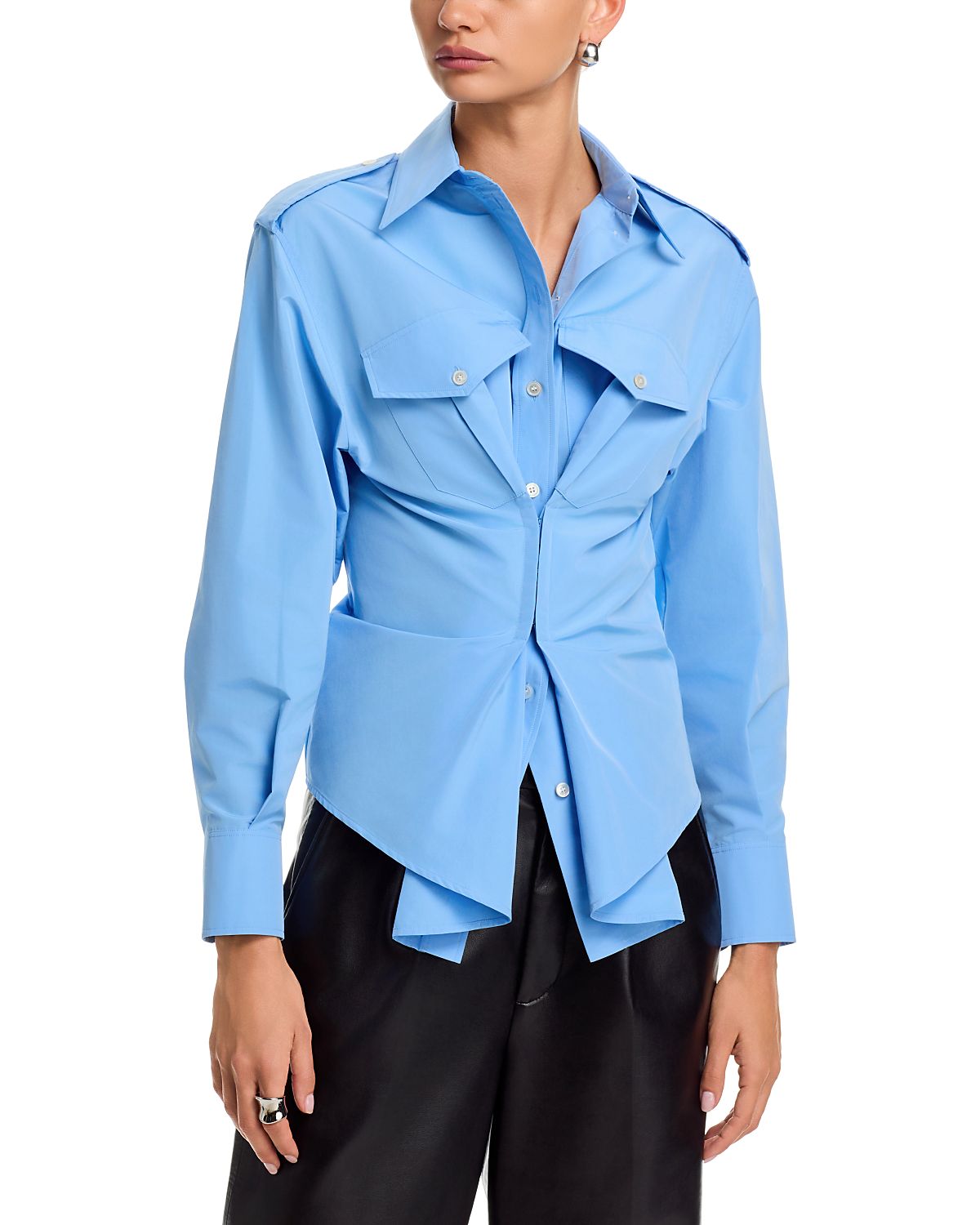 McQueen Gathered Long Sleeved Shirt
