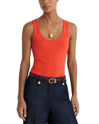 Violet Scoop Neck Rib Vest
