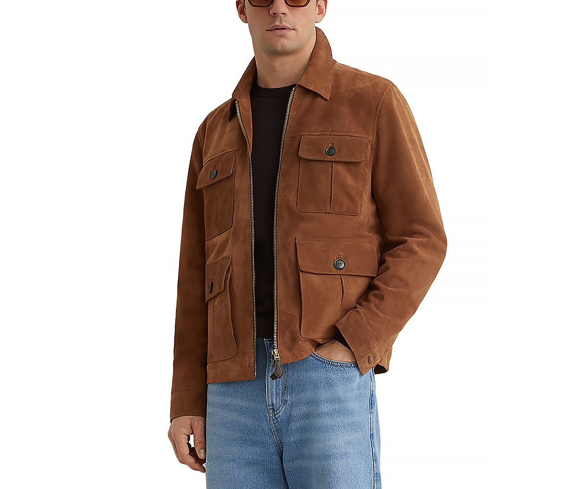 Reiss Daventry Suede Four Pocket Jacket