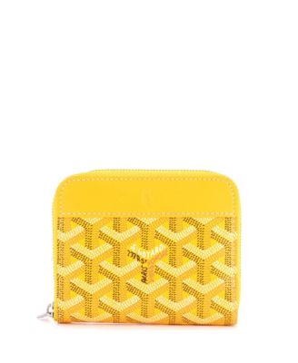 Compact Zip Wallet Coated Canvas
