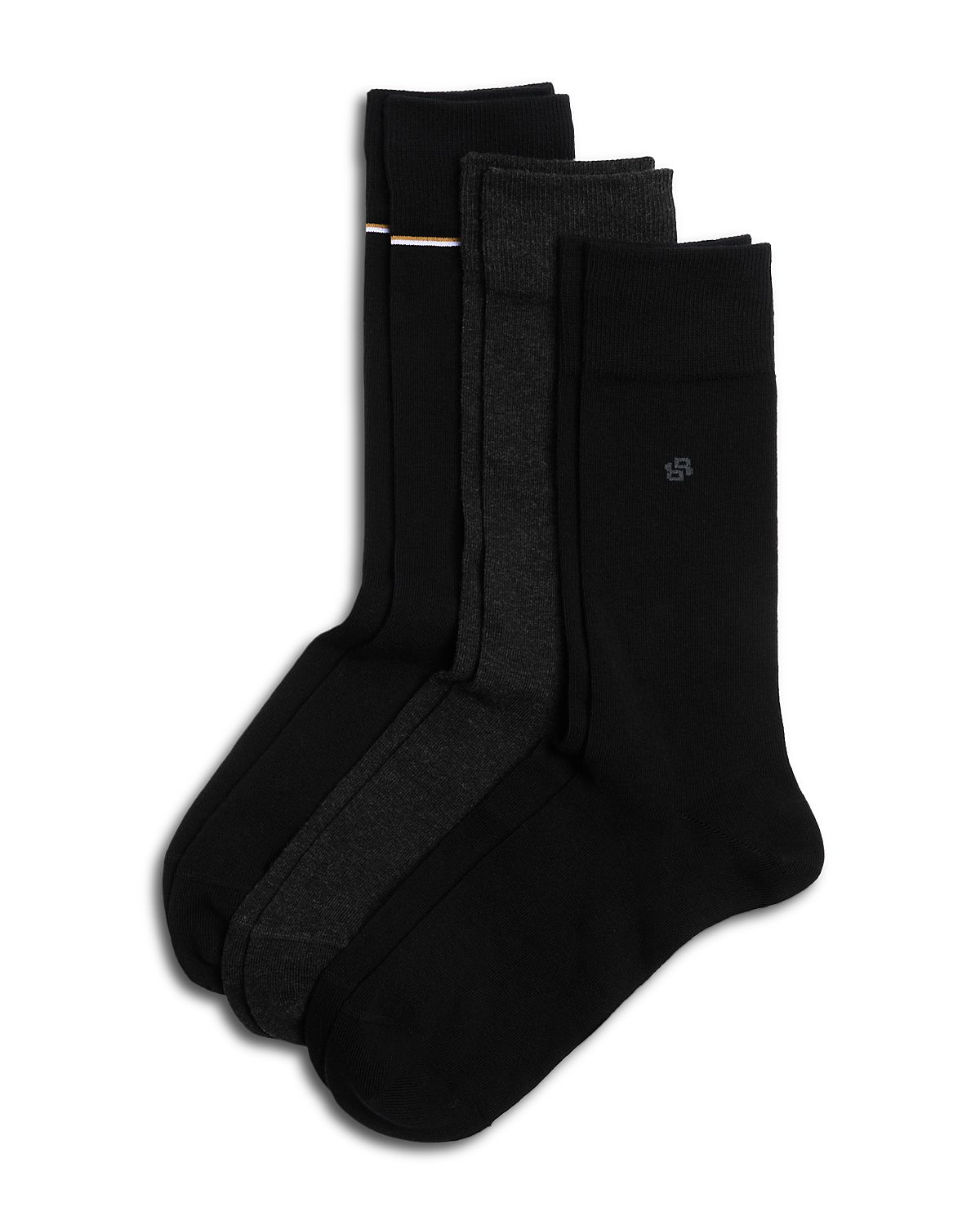 Boss Soft Cotton Blend Crew Socks Gift Box, Pack of 3