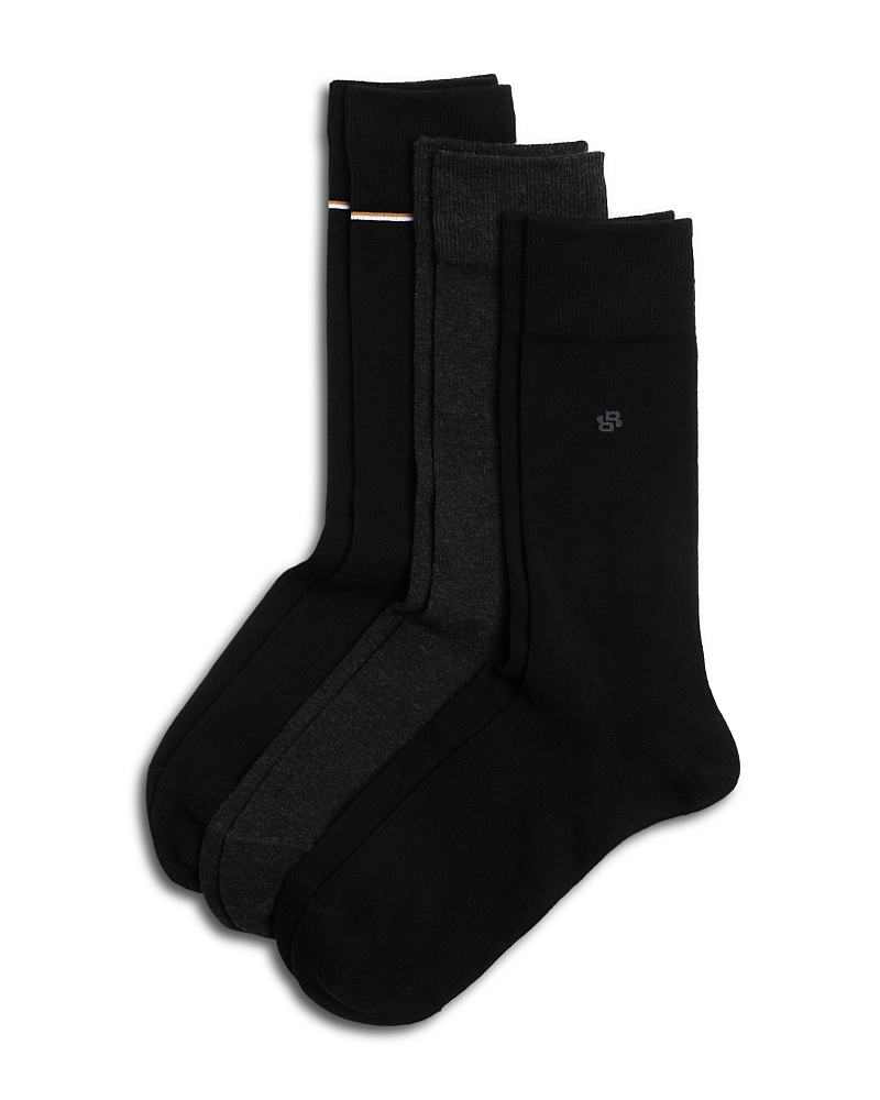 Boss Soft Cotton Blend Crew Socks Gift Box, Pack of 3